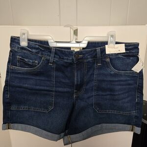 Maurices Dark Blue Jean Shorts